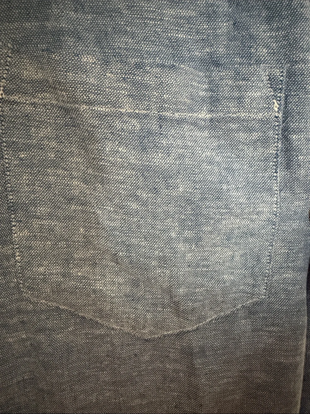 Banana Republic Blue Linen Blend Button Down Shirt M - Picture 3 of 8